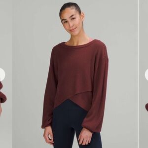lululemon athletica Burgundy Crew Neck Sweater